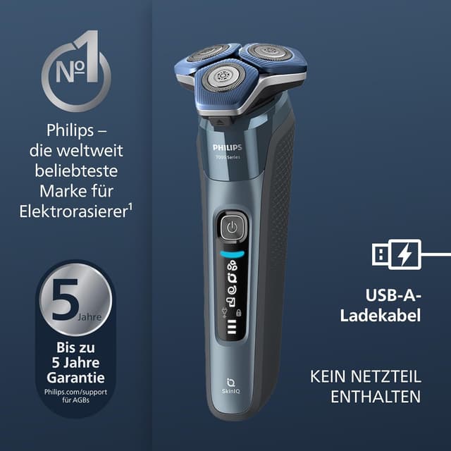Thumbnail 1 de PHILIPS Shaver S7000 Elektrischer Nass- & Trockenrasierer