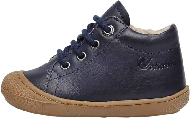 Detalle de Naturino Lauflernschuhe aus Leder mit Wollfutter – Lauflernhilfe mit Schnürung