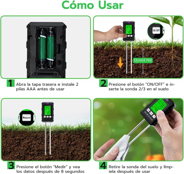 Thumbnail 5 de Wigearss Medidor de Suelo 6 en 1