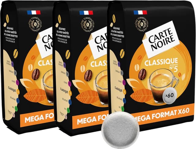 Detalle de CARTE NOIRE Classique N°5 180 dosettes