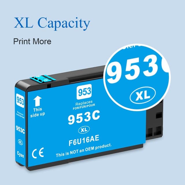 Detalle 2 de Skydo 953XL 4 cartucce rigenerate (Nero, Ciano, Magenta, Giallo) compatibili con HP OfficeJet Pro