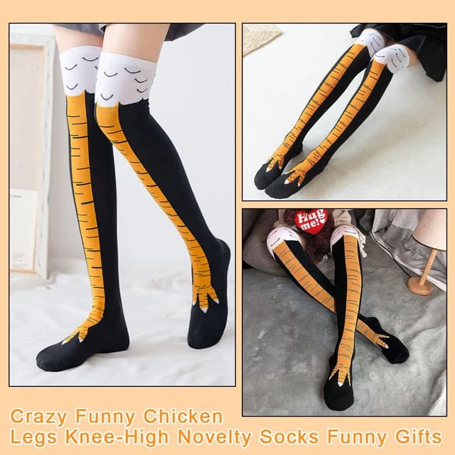 Thumbnail 3 de Abnaok 3-Pack Chicken Leg Socks 19.7"