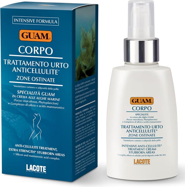 Detalle de Guam LE Crema Anticellulite Urto Zone Ostinate 100 ml, crema rassodante dopo l’apertura (12 mesi)
