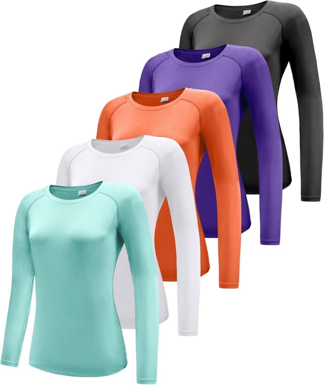 Thumbnail 6 de Damen 3er Pack Langarmshirt Funktionsshirt mit UPF 50+ Sonnenschutz (85% Polyester/15% Elasthan)