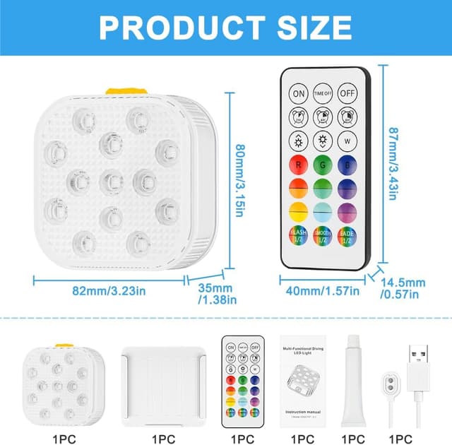 Detalle 2 de Vicloon Luci LED per Piscina 6 modalità