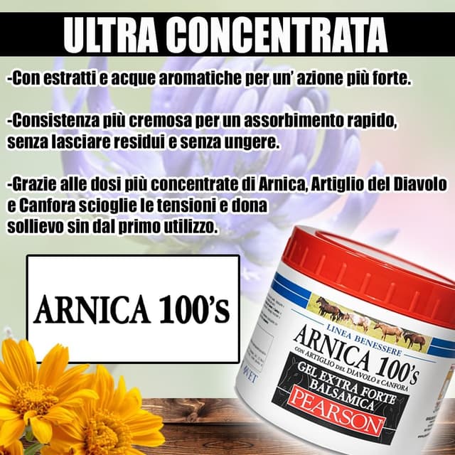 Detalle de Pearson ARNICA 100'S 500ml gel arnica 🐴