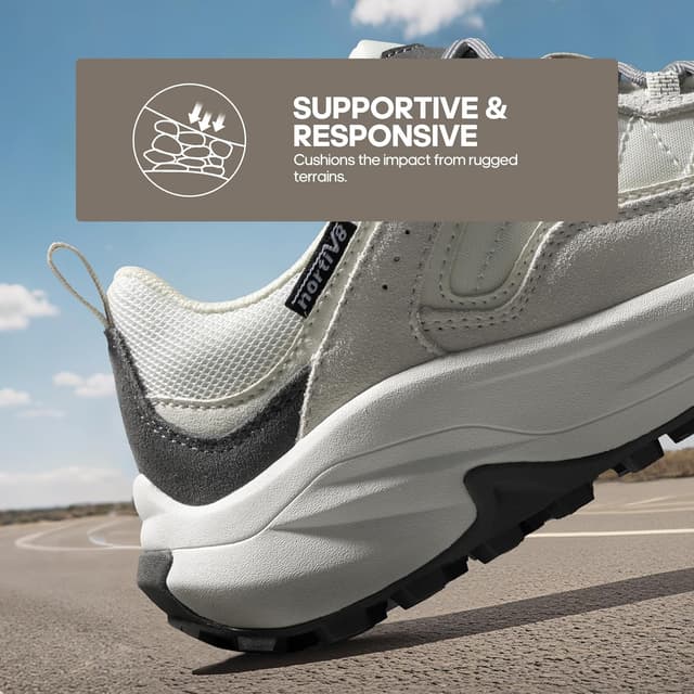 Detalle 2 de NORTIV 8 Women’s Waterproof Hiking Shoes with Arch Support (Wicklow)