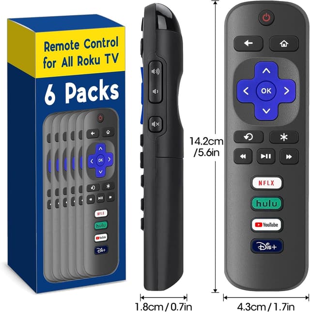 Thumbnail 5 de 6-Pack Roku TV Replacement Remote