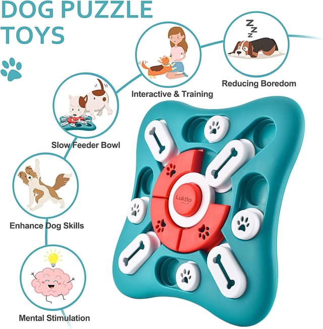 Detalle 2 de LUKITO Dog Puzzle Toy slow feeder