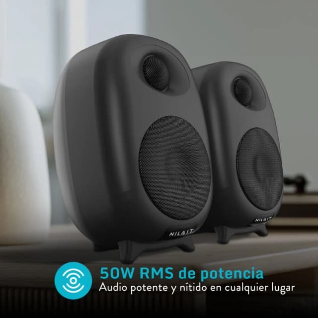 Detalle 2 de Nilait ACUSTIQ 50 W — altavoces Bluetooth negros