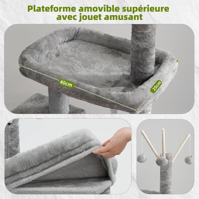 Detalle 2 de Gitelsnour GCT006SW arbre à chat intérieur