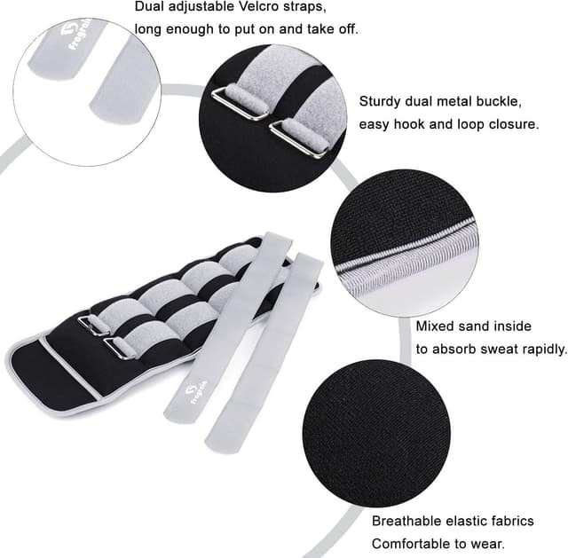 Thumbnail 4 de Ankle Weights 1–3 kg Pair for Strength Training