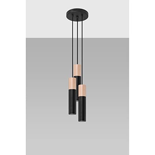 Detalle 2 de SOLLUX Bogart Nero NL.0148 lámpara de techo 🏮