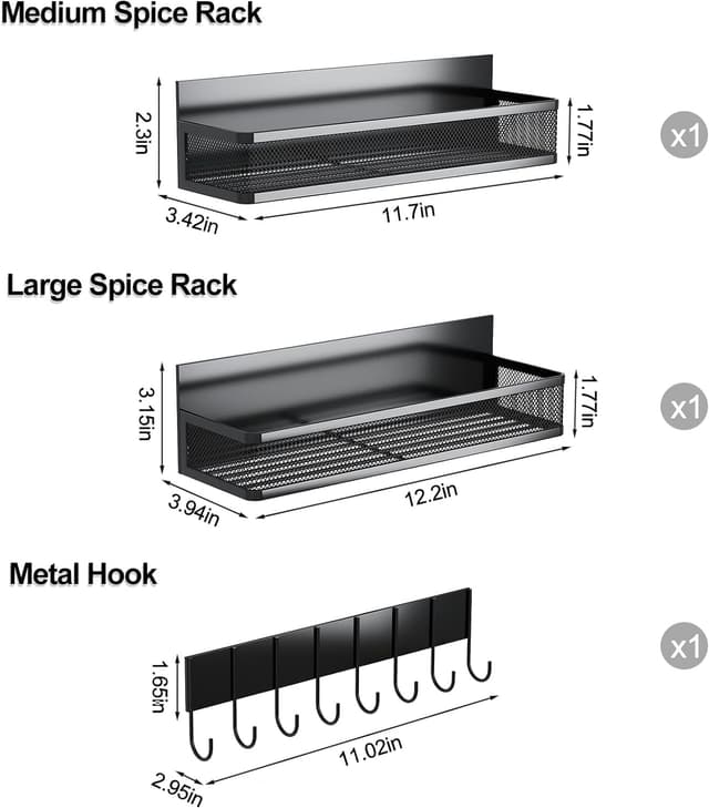 Detalle de Aufworld Magnetic Spice Rack 11 lbs