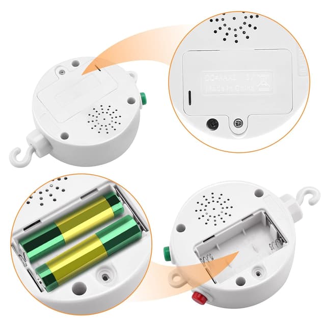 Detalle 2 de Elektrische Baby Spieluhr spielt 12 Melodien