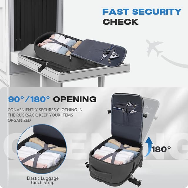 Detalle de Xkdoai 40x30x20 Ryanair cabin bag 24L