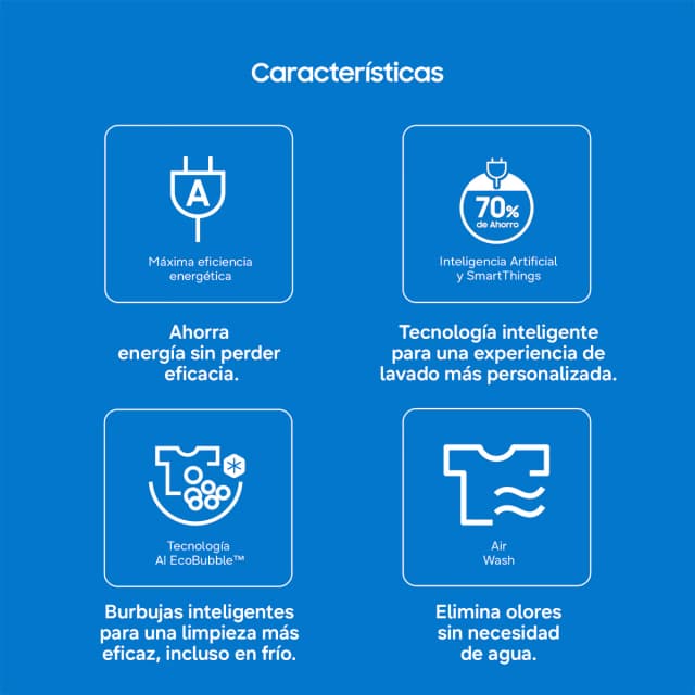 Detalle de Samsung WD90DG5B15BEEC lavadora secadora 9 kg