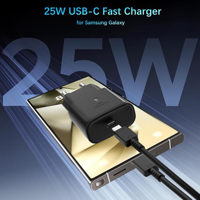 Detalle 2 de Cargador 25W USB-C con cable 2 m para Samsung