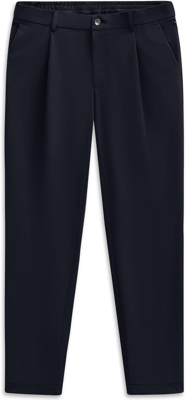 Detalle de bugatti Herren Bundfaltenhose 1196-86842D – Tapered Fit Flexcity Performance Stretch mit Taschen