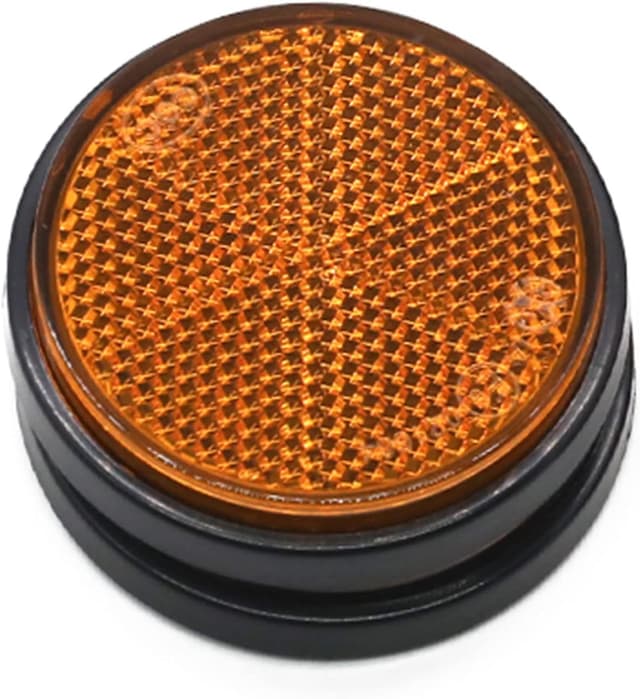 Detalle de ETUKER 2er Pack runde Reflektoren für Anhänger & Torpfosten (selbstklebend, Ø 6 cm)