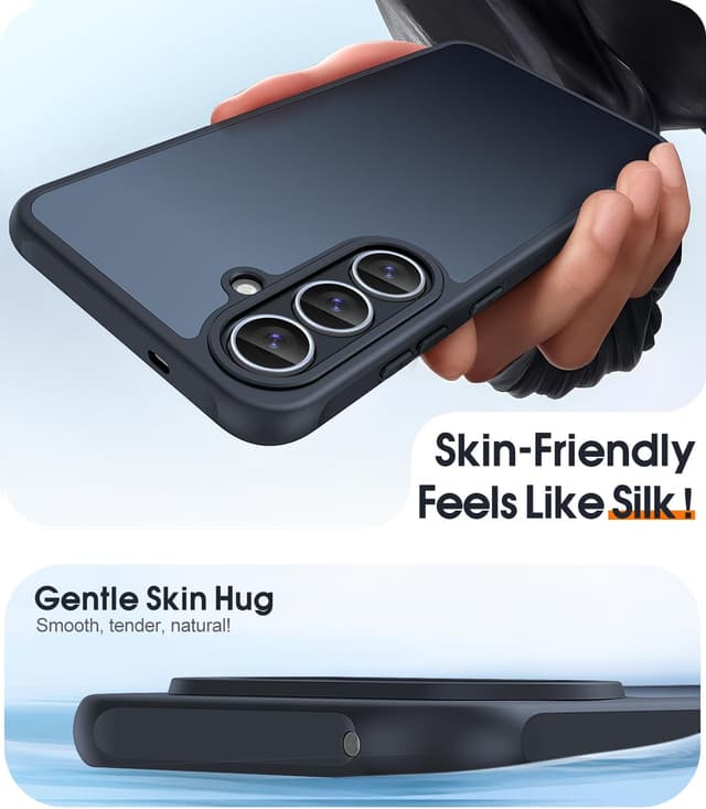 Thumbnail 6 de JAME for Samsung S25 FE Case (2-Pack) with Screen Protector – Military-Grade Shockproof Cover, Black