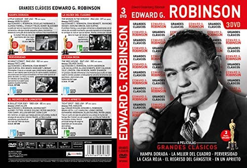 Detalle 2 de Colección Grandes Clásicos: Edward G. Robinson en DVD (Hampa Dorada, La Mujer del Cuadro, Perversidad y más) de Fxtiaa