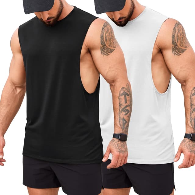 Thumbnail 5 de COOFANDY men’s gym tank tops – muscle-fit sleeveless workout vest for summer training