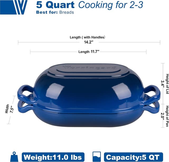 Detalle 2 de VORRINGARD Dutch Oven Sourdough Bread Oven