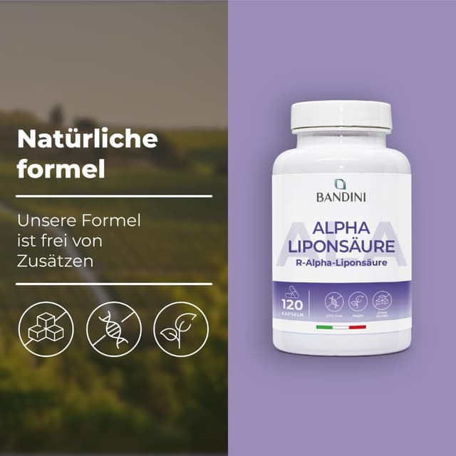 Detalle 2 de Bandini Alpha-Liponsäure 650 mg 120 Kapseln