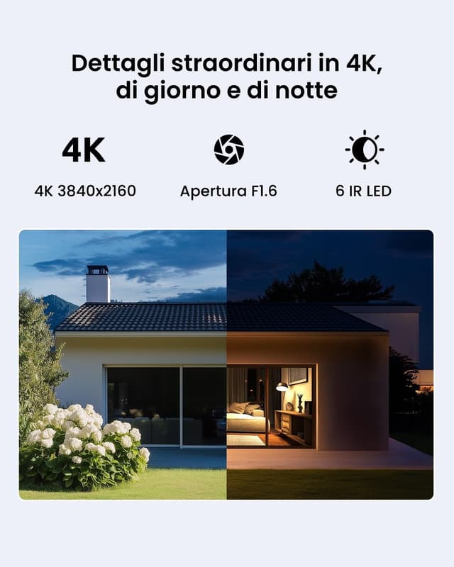 Detalle de Reolink Telecamera Sicurezza 4K Wi‑Fi 6 Outdoor 🔒