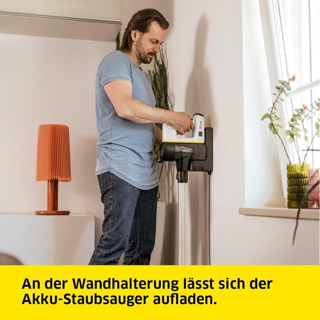 Thumbnail 6 de Kärcher VC 6 Cordless ourFamily Akku-Staubsauger – bis zu 50 Min., 2 Saugstufen, Wandhalterung mit Ladefunktion