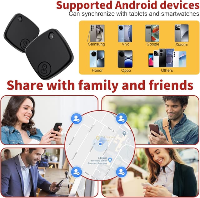 Detalle de FUYAOSC Air Tracker Android, 4 tracker Bluetooth