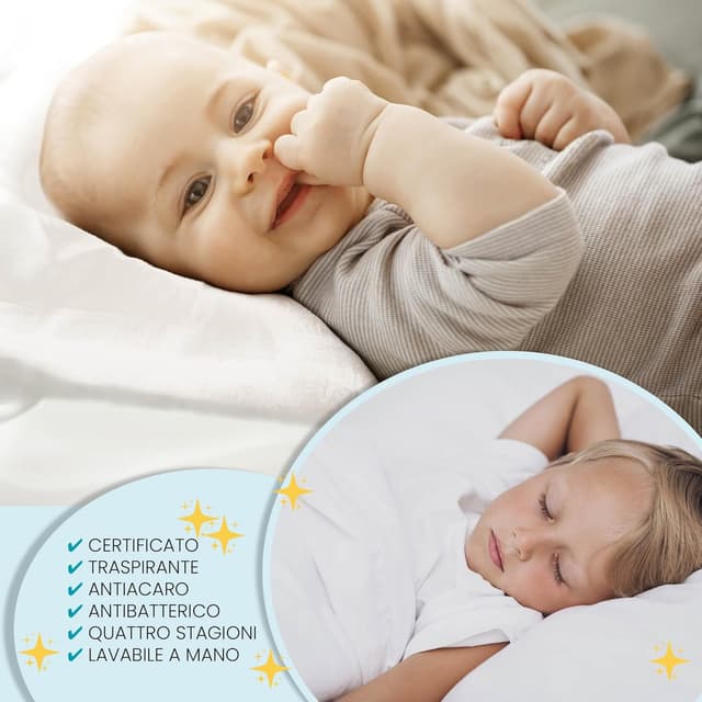 Detalle de BABY WOLFY Cuscino Lettino Bambino 40x60 cm certificato OEKO-TEX®