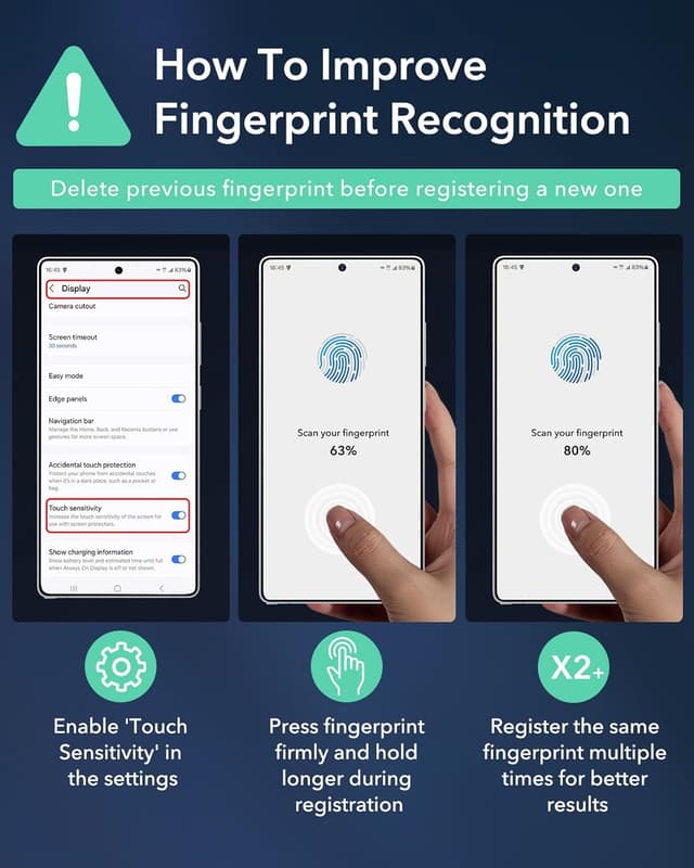 Thumbnail 3 de ESR Armorite 9H+ Glass for Galaxy S26 Ultra 3-Pack