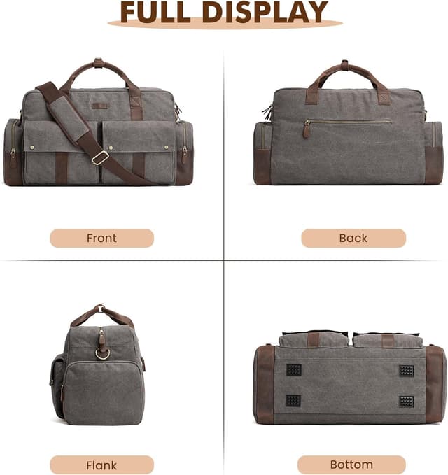 Thumbnail 6 de S-ZONE Unisex 56 Litri Borsa da Viaggio in Tela