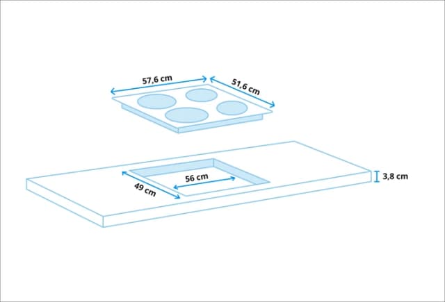 Thumbnail 1 de AEG TO64RAA7XB Glaskeramik Kochfeld 4 Zonen