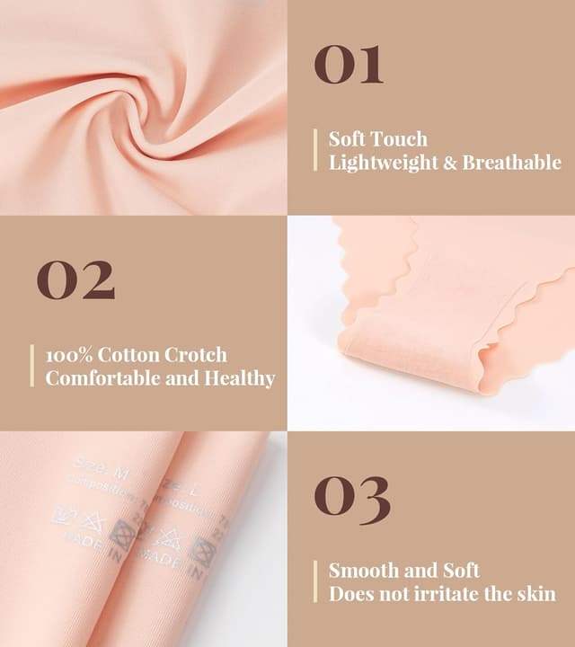 Detalle 2 de TANSTC seamless no VPL knickers 6 pack