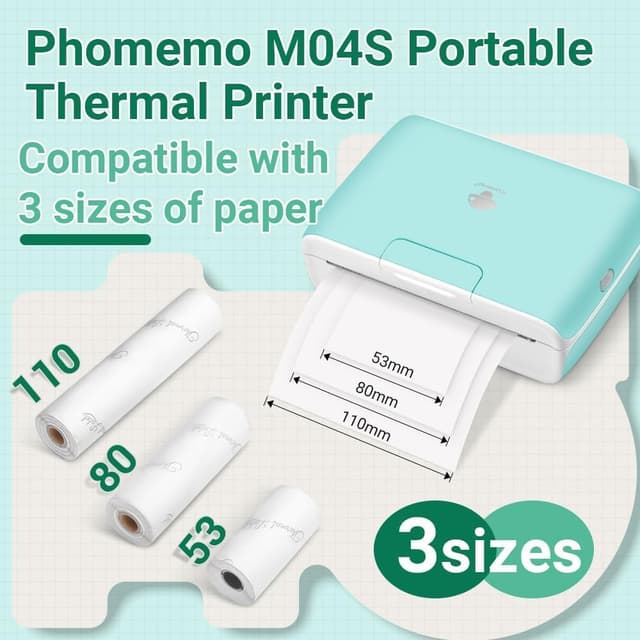 Thumbnail 3 de Phomemo M04S stampante termica 110 mm 🖨