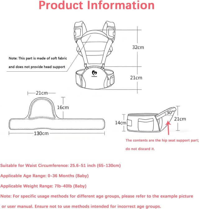 Thumbnail 6 de Bellababy Multifunction Baby Carrier 6-in-1 👶