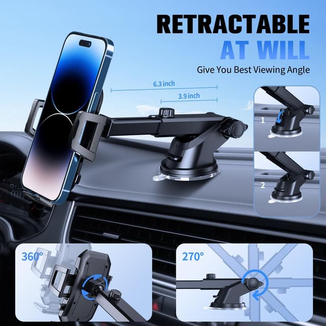 Thumbnail 4 de SUUSON 3 in 1 Car Phone Holder 360°