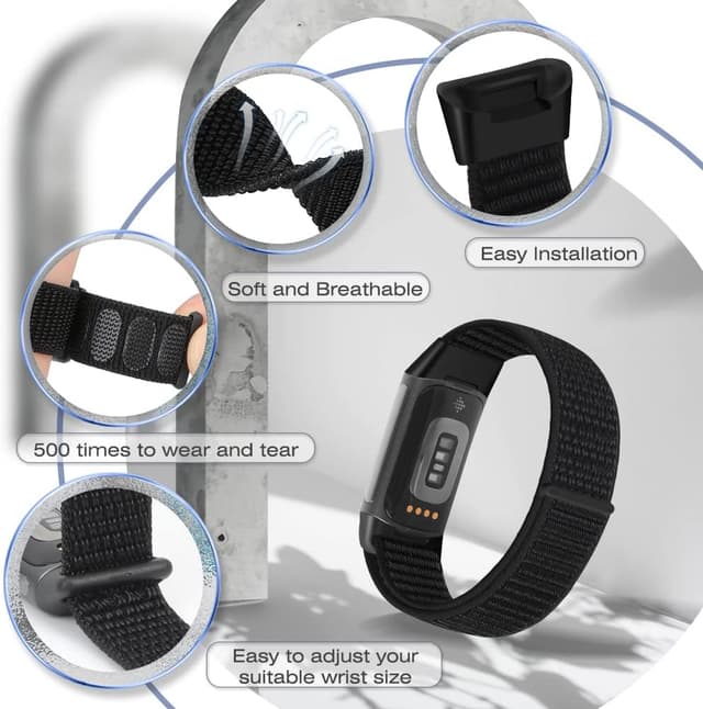 Detalle 1 de Fitbit Charge 6 nylon sport strap