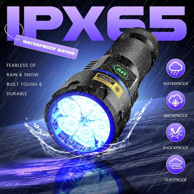 Detalle 2 de DARKBEAM torcia UV 395 nm 6 LED