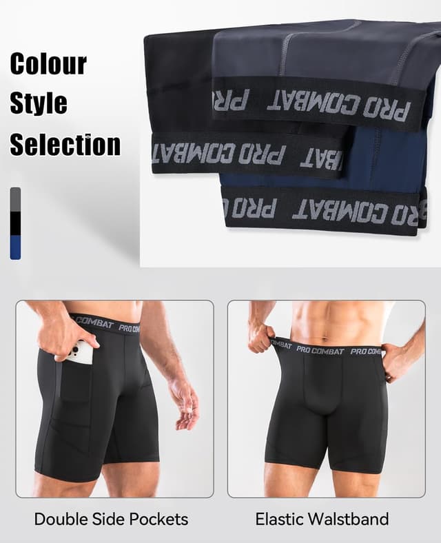 Thumbnail 4 de Niksa Compression Shorts 1‑pack running shorts with pockets 🩲