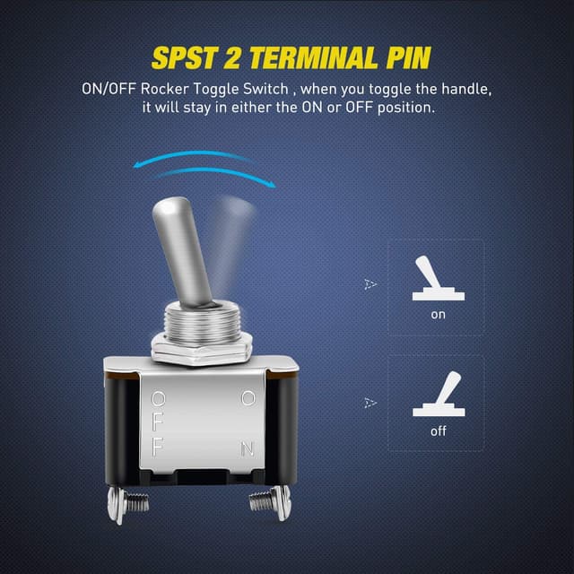 Detalle de Nilight 90014E Rocker Toggle Switch 12V 20A 🔌