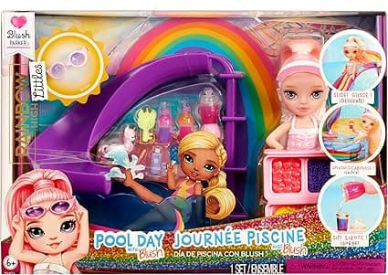Imagen de RAINBOW HIGH Littles Pool Day with Blush 🏊♀️ ¡Divertido set infantil en OfertitasTOP