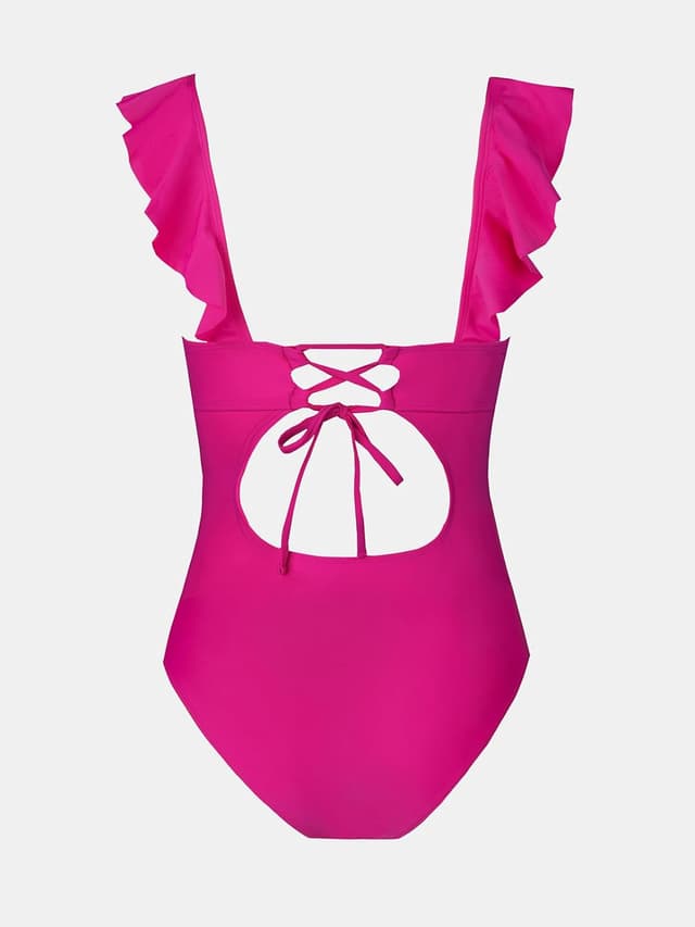 Thumbnail 4 de CUPSHE Bañador cuello en V Lace Up de una pieza