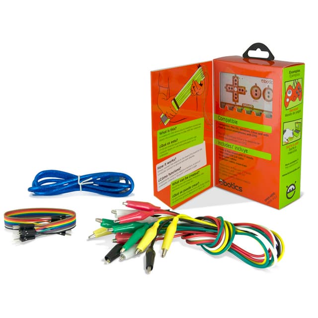 Detalle de ebotics Croc&Play Kit de creación interactiva 17 inputs