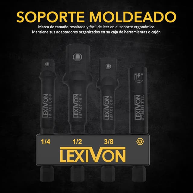 Thumbnail 2 de LEXIVON LX-104 adaptadores 4 piezas 1/4