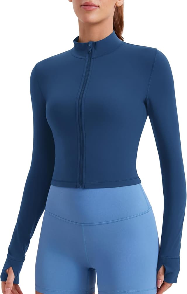 Detalle de CRZ YOGA Donna Butterluxe giacca da allenamento con zip integrale Slim Fit