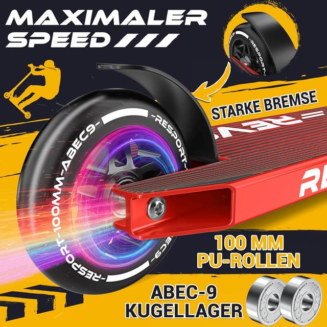 Thumbnail 4 de RE:SPORT REVO Stunt Scooter PRO 100 mm PU Räder